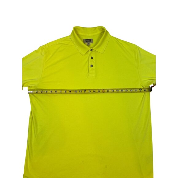 Foundry Men’s Lightweight Quick-Dri Bright Yellow Performance Golf Polo 2XL - Picture 6 of 8
